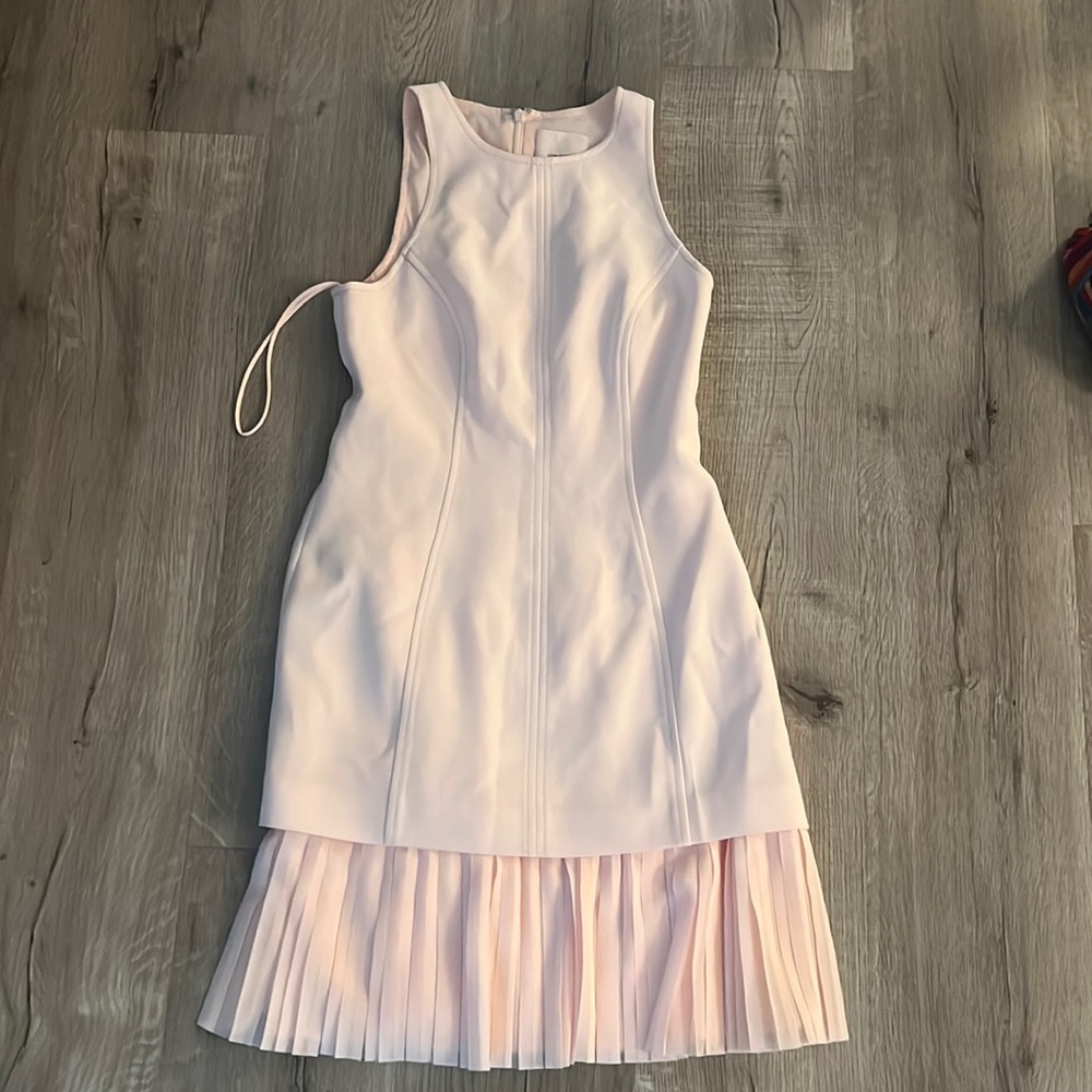 Cinq A Sept sheath dress with pleated hem sz 0